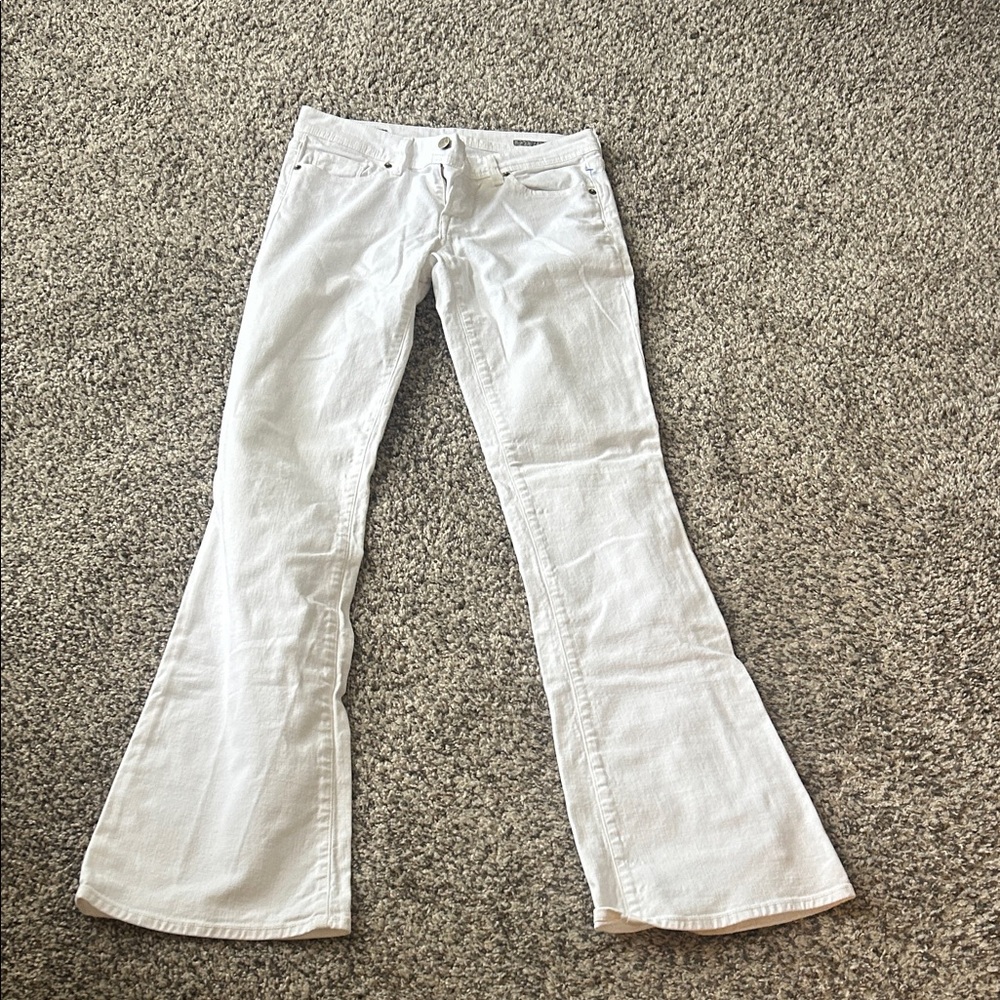 Citizens Of Humanity White Flare Jeans